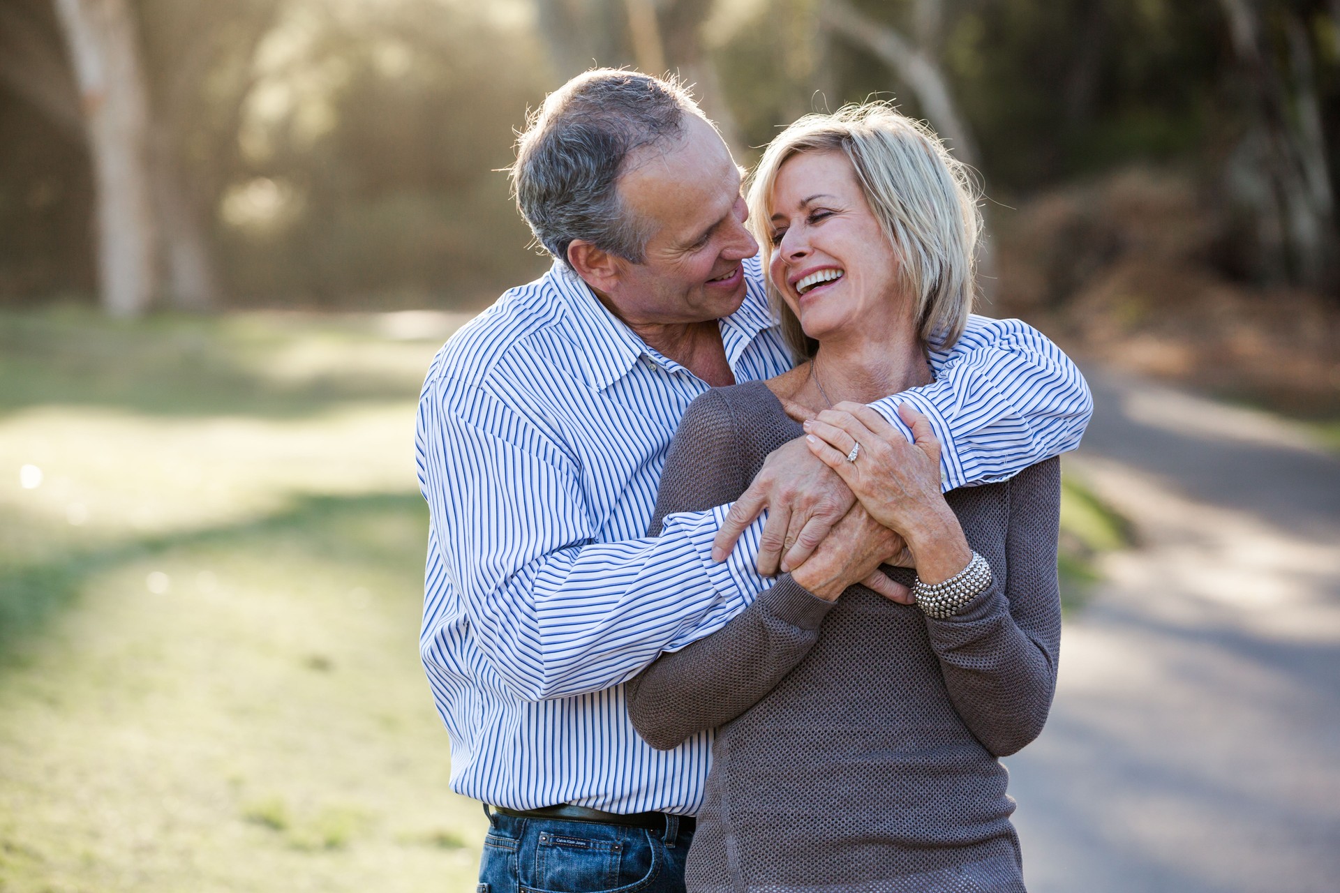 Happy mature couple